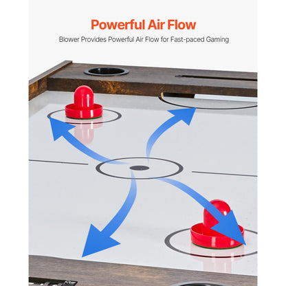 AH483-US - 54" 3-in-1 Game Table: Air Hockey, Table Tennis & Foosball