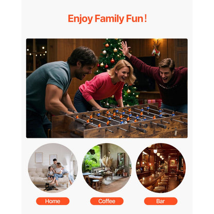 AH483-US - 54" 3-in-1 Game Table: Air Hockey, Table Tennis & Foosball