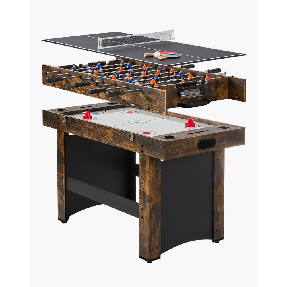 AH483-US - 54" 3-in-1 Game Table: Air Hockey, Table Tennis & Foosball