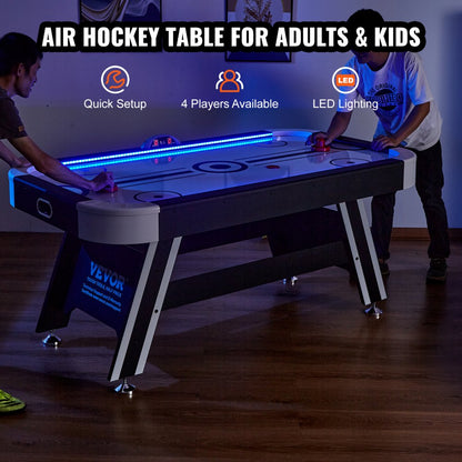 AH627 - 72" VEVOR Air Hockey Table for Endless Indoor Fun