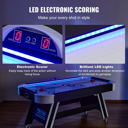 AH627 - 72" VEVOR Air Hockey Table for Endless Indoor Fun