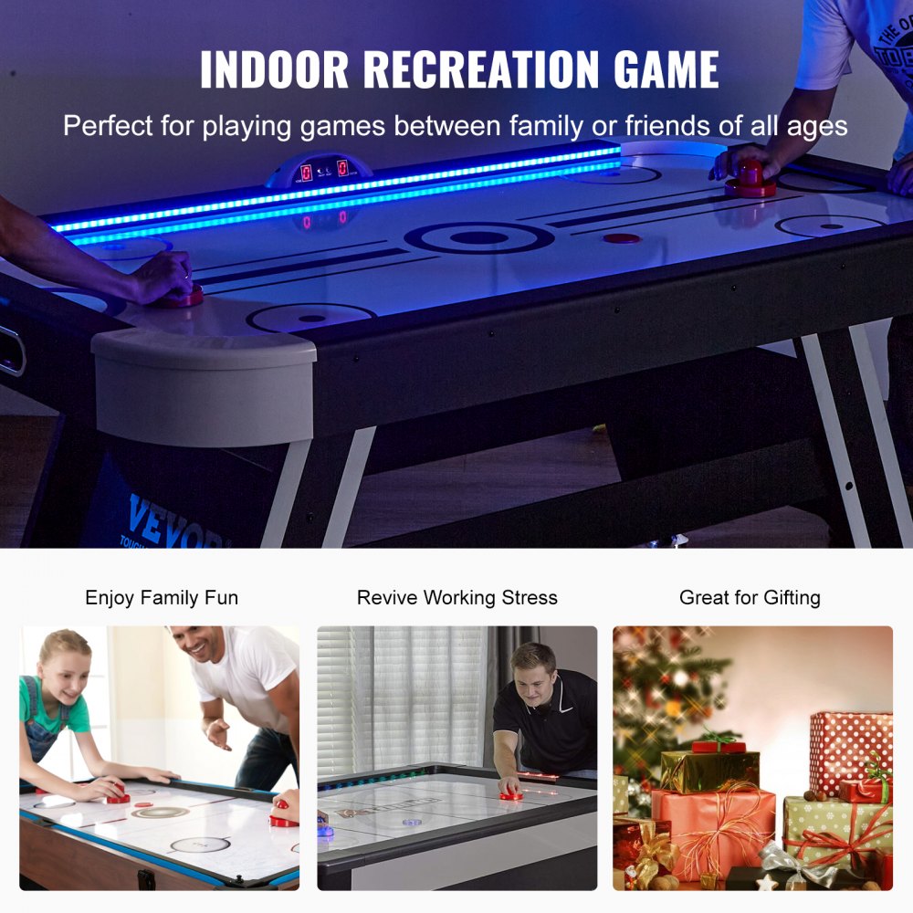 AH627 - 72" VEVOR Air Hockey Table for Endless Indoor Fun
