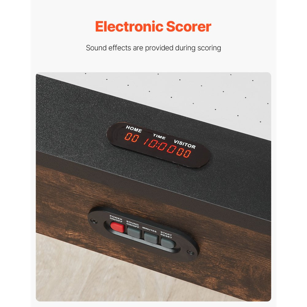 AH718-US - 84" Rustic Air Hockey Table with Electronic Scoring System