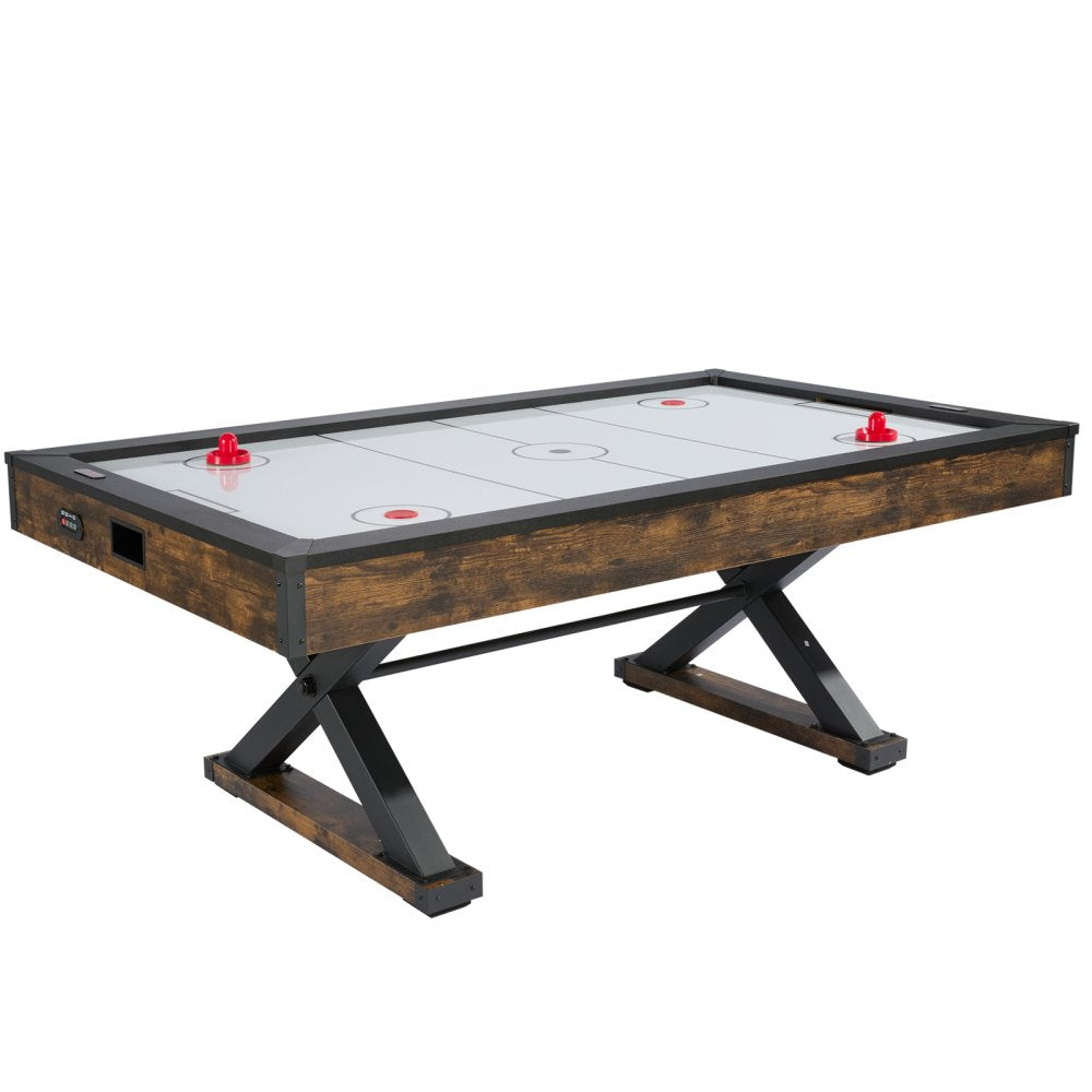 AH718-US - 84" Rustic Air Hockey Table with Electronic Scoring System