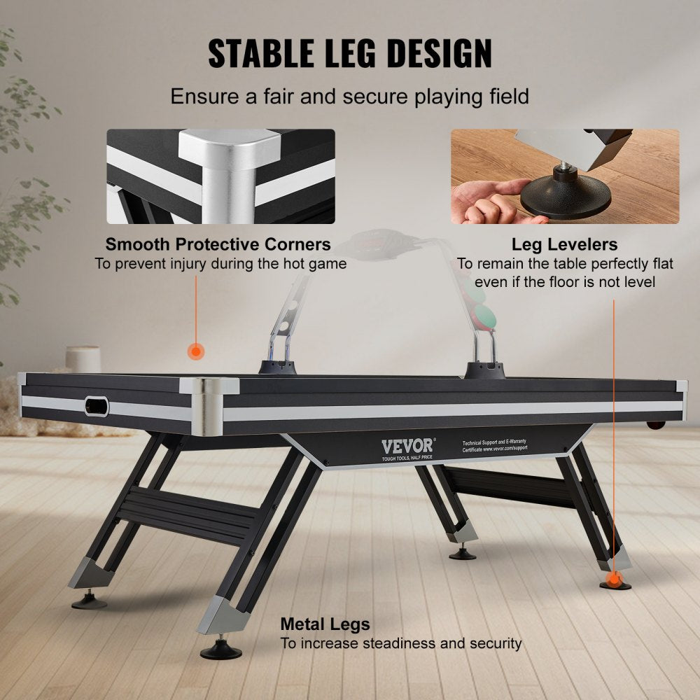 AH726 - 89" Air-Powered Indoor Hockey Table with LED Lighting