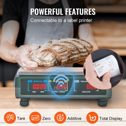 ACS-30Ab - High Precision 66 lbs Electronic Scale with Dual Display