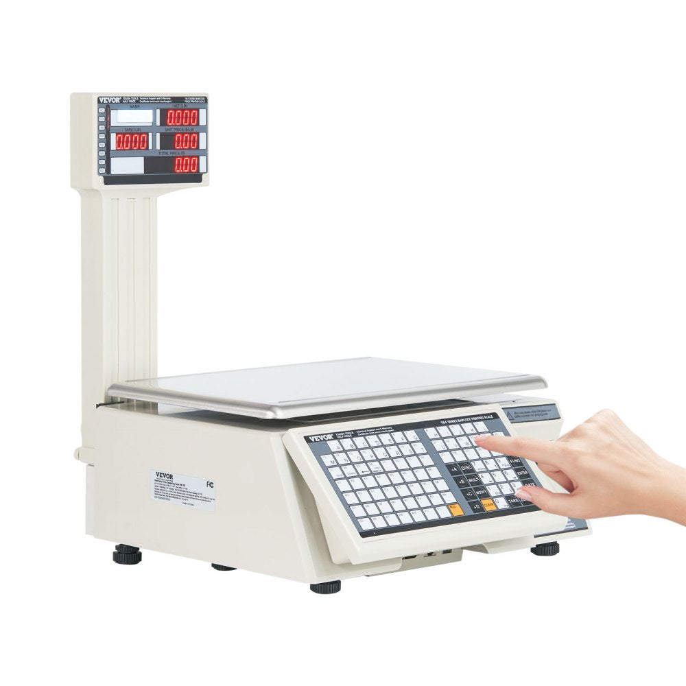 TM-30F - 66 lb Stainless Steel Price Computing Scale with Built-in Printer