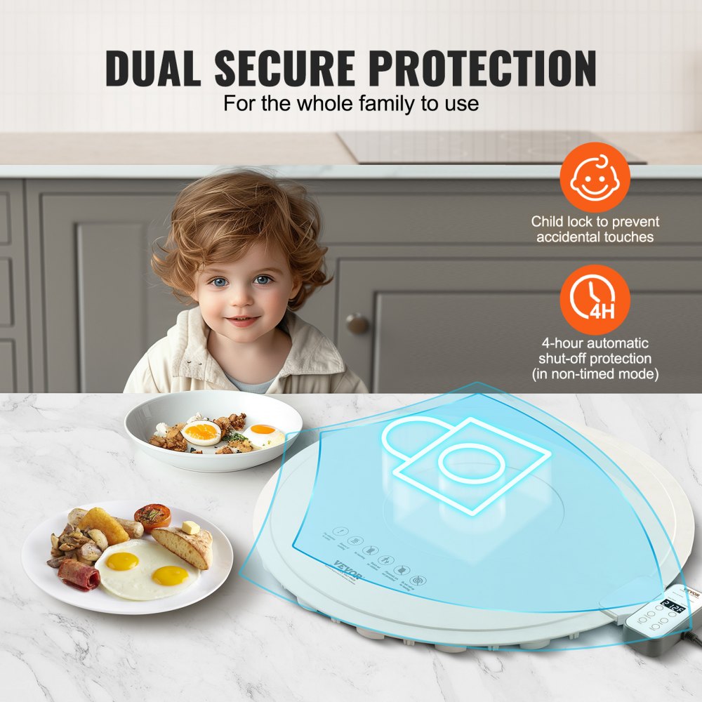 YD-301A-60G-JA - Electric Buffet Warming Tray with Temp Control & Easy Storage