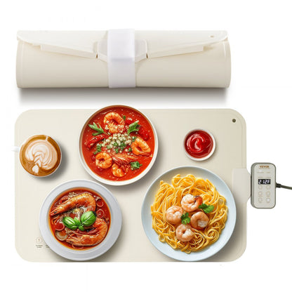 YD-302C-Z-40+60G-A - Versatile Electric Warming Tray with Temp Control & Rollable Design