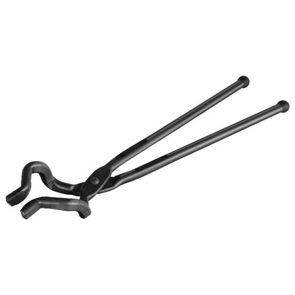 DZQ03 - Durable 18" Carbon Steel Blacksmith Tongs for Precision Use