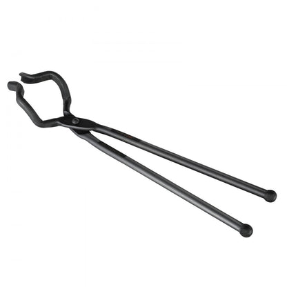 DZQ03 - Durable 18" Carbon Steel Blacksmith Tongs for Precision Use
