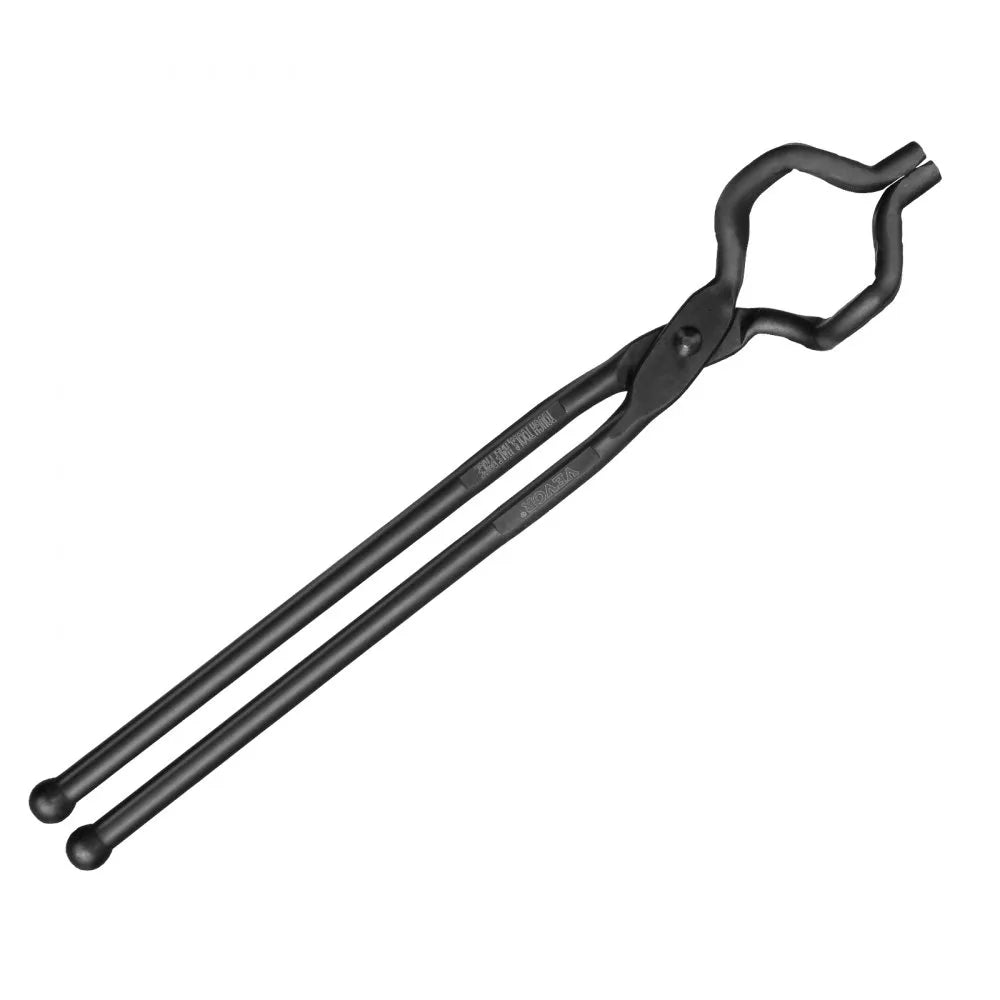 DZQ03 - Durable 18" Carbon Steel Blacksmith Tongs for Precision Use