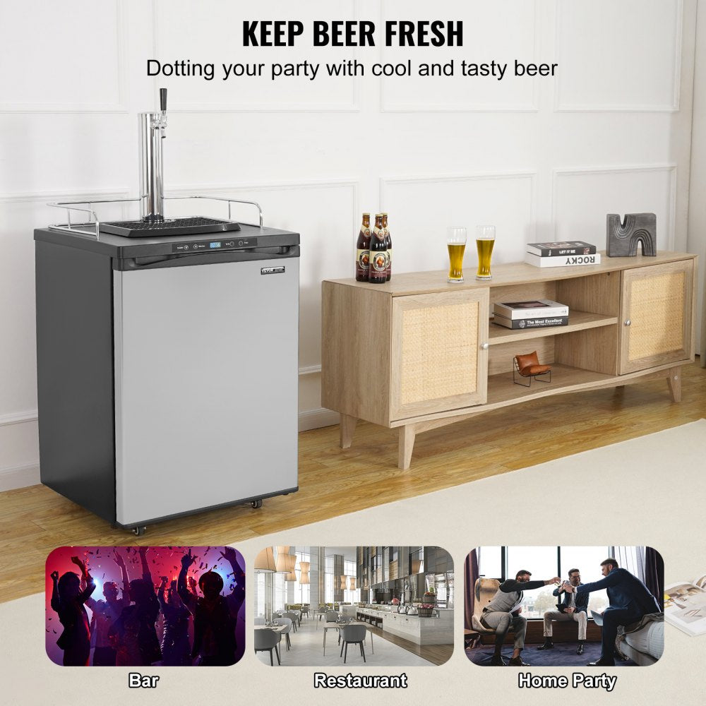 BM-162 - Versatile 162L VEVOR Kegerator & Beer Dispenser with CO2 Cylinder
