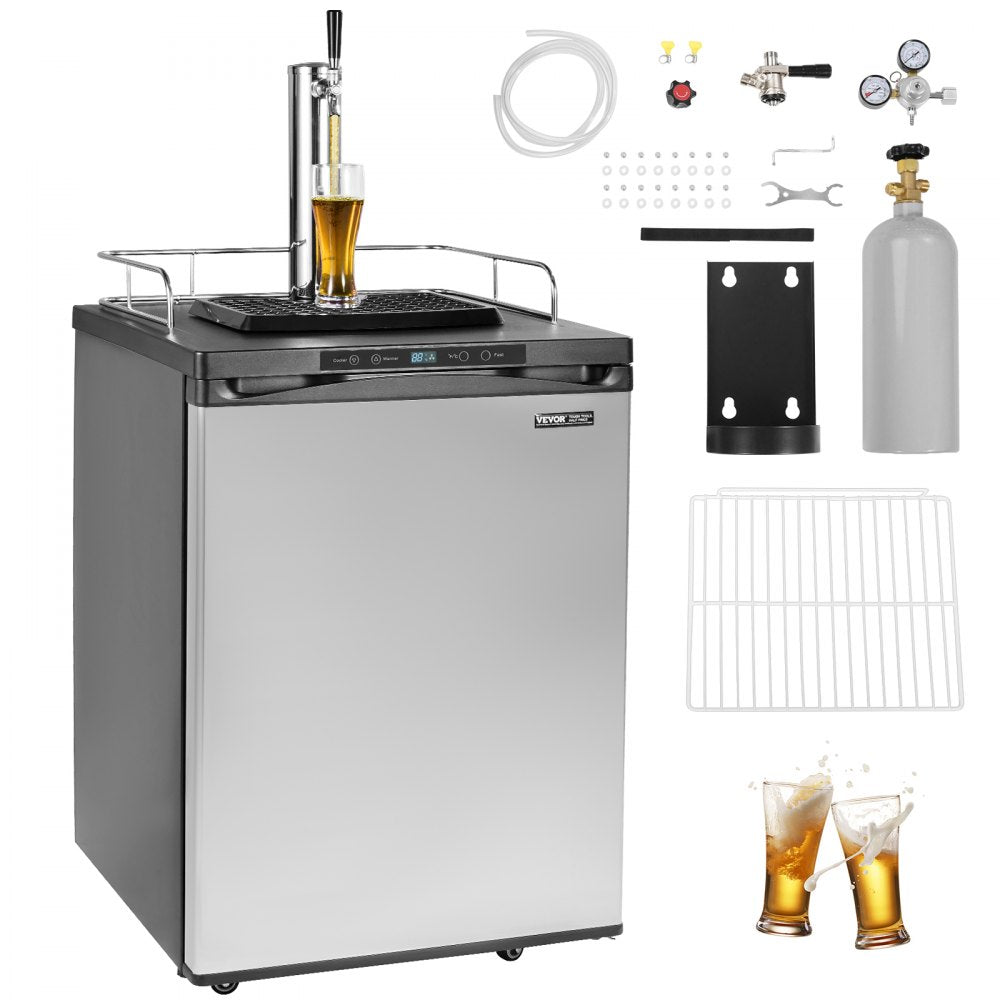 BM-162 - Versatile 162L VEVOR Kegerator & Beer Dispenser with CO2 Cylinder