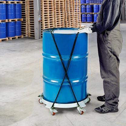 55-1250-1 - Heavy-Duty 55-Gallon Drum Dolly with 1250 lbs Capacity