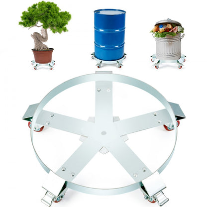 55-1250-1 - Heavy-Duty 55-Gallon Drum Dolly with 1250 lbs Capacity