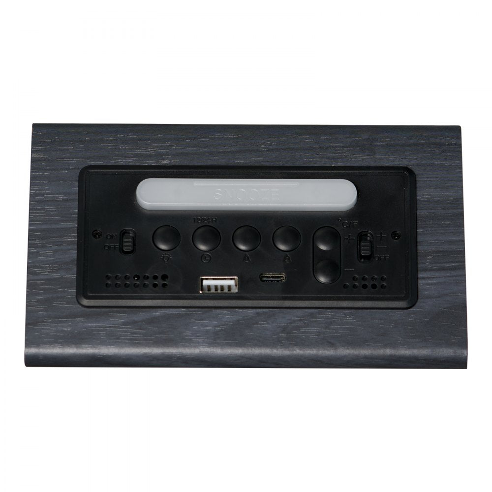 EK8800 - Elegant Dual Alarm Clock with USB & Night Light Features