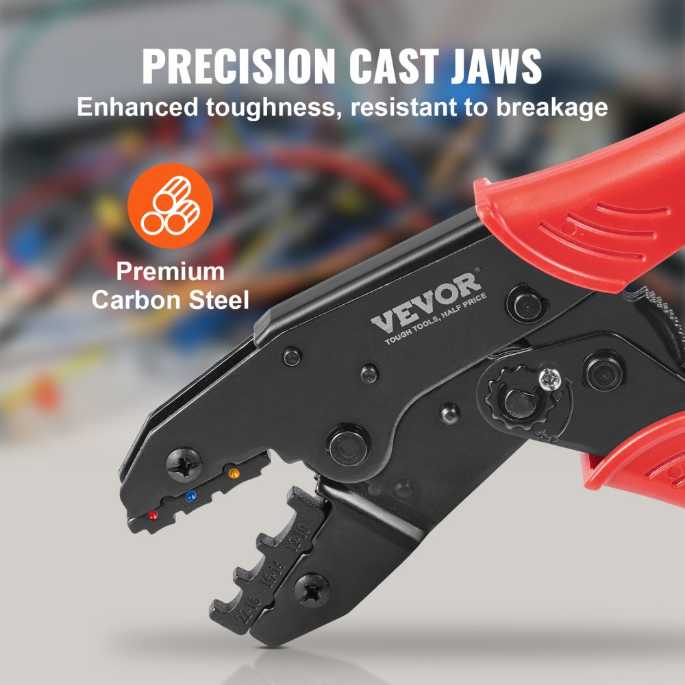 HS-30R+HS-D1 - Precision Ratcheting Crimping Tool for AWG22-10 Connectors