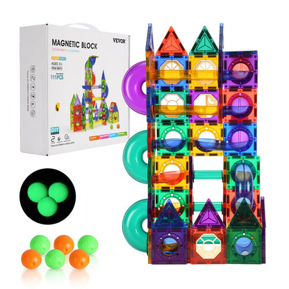 8893 - 15.75" Magnetic Marble Run Set for 3 Players