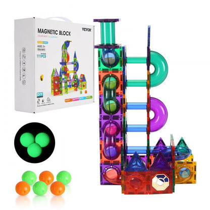 8893 - 15.75" Magnetic Marble Run Set for 3 Players