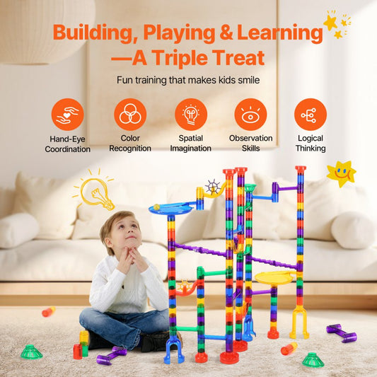 LT923 - 145 PCS Marble Run STEM Set for Creative Kids