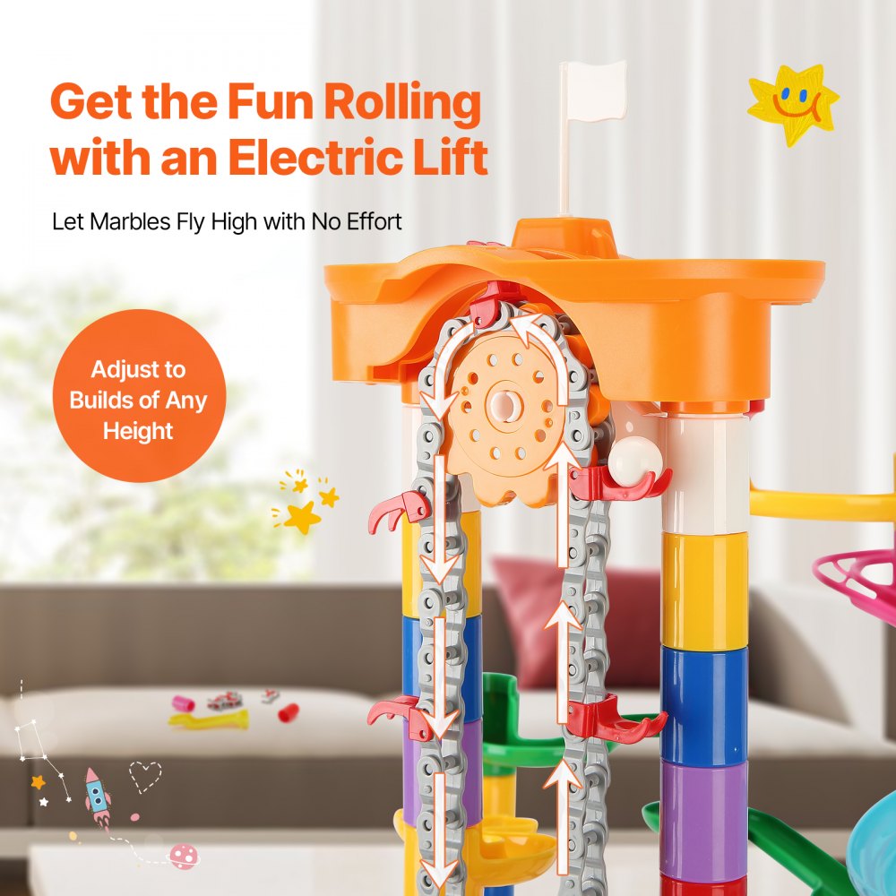 LT901 - 230-Piece Motorized Marble Run for Creative Play