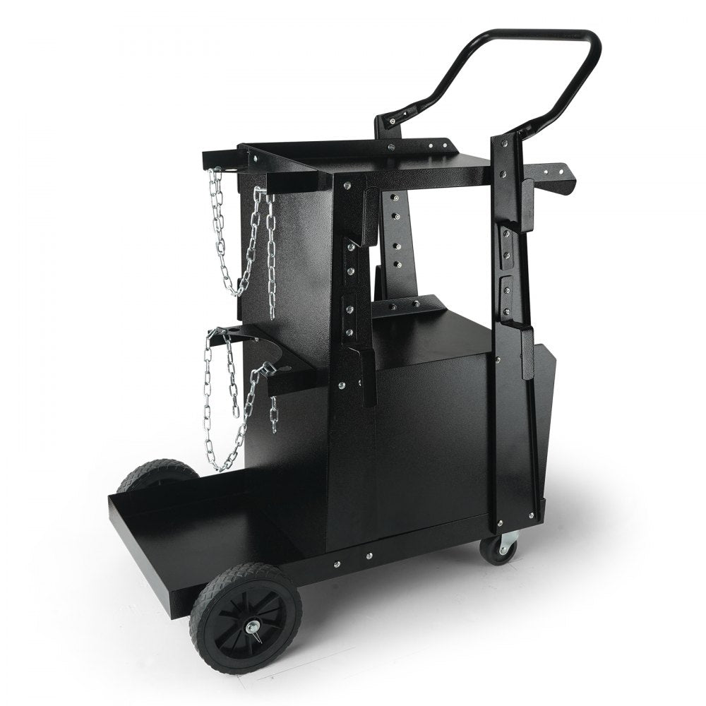 WT-79 - Heavy-Duty Welding Cart with Lockable Cabinet and Versatile Tool Storage