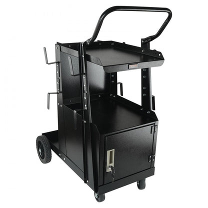 WT-79 - Heavy-Duty Welding Cart with Lockable Cabinet and Versatile Tool Storage