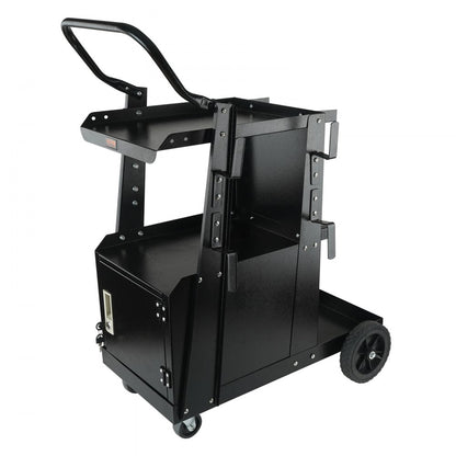 WT-79 - Heavy-Duty Welding Cart with Lockable Cabinet and Versatile Tool Storage