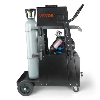 WT-79 - Heavy-Duty Welding Cart with Lockable Cabinet and Versatile Tool Storage