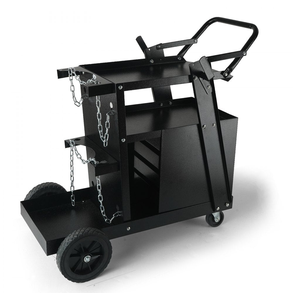 WT-78-A - Compact 2-Tier Welding Cart for Small Welders and Tools