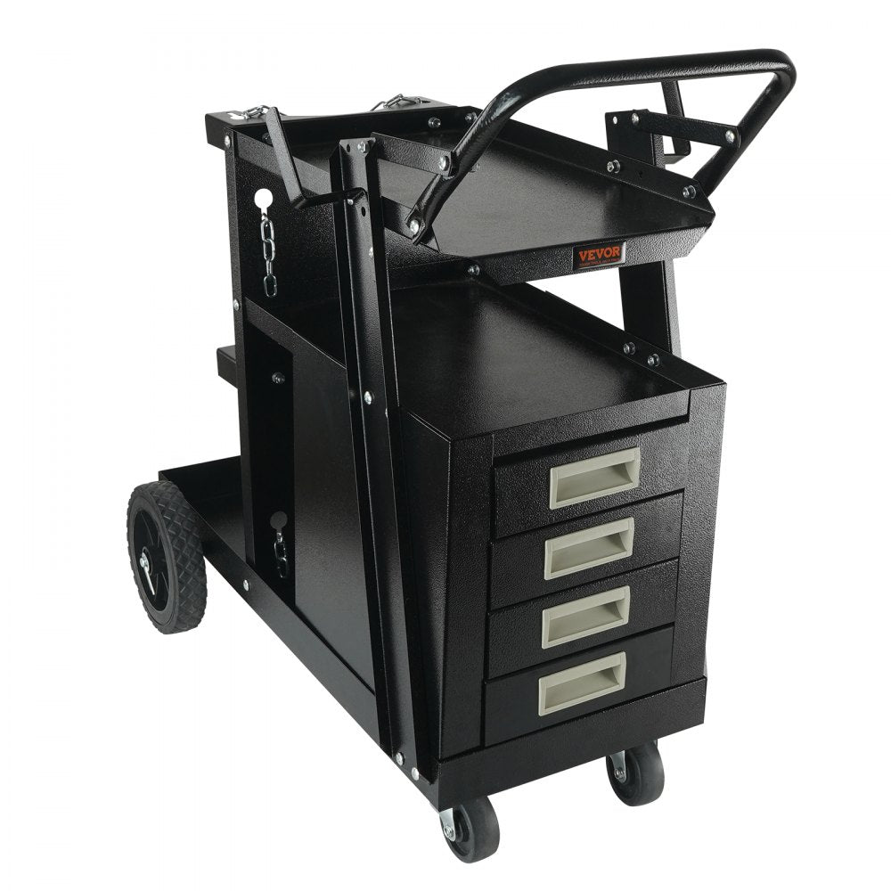 WT-78-A - Compact 2-Tier Welding Cart for Small Welders and Tools