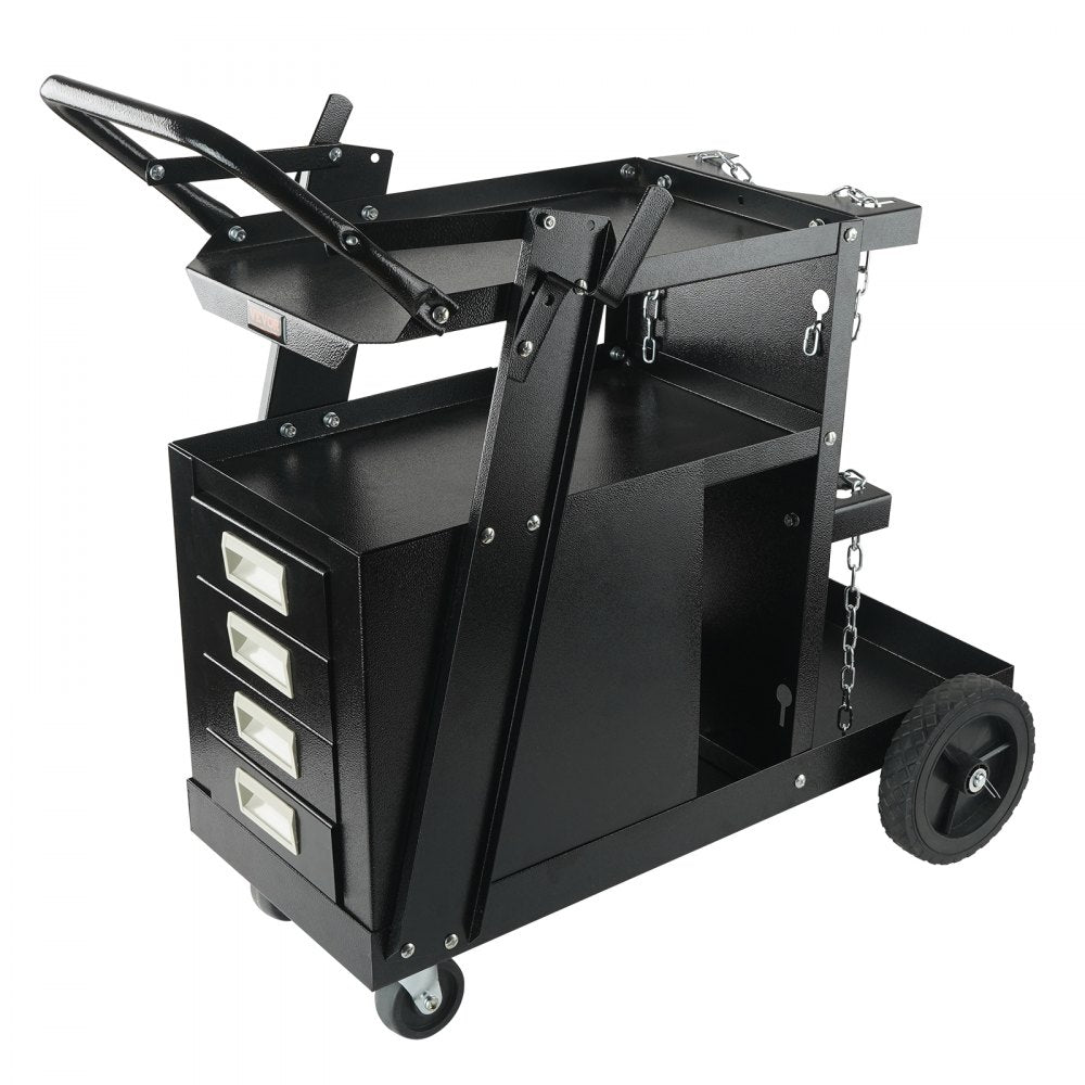 WT-78-A - Compact 2-Tier Welding Cart for Small Welders and Tools