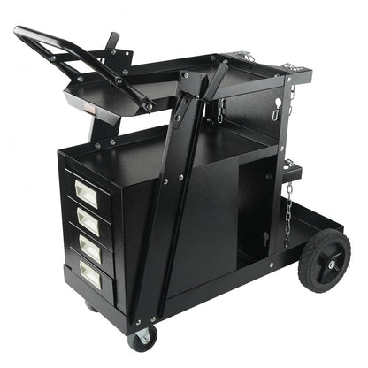 WT-78-A - Compact 2-Tier Welding Cart for Small Welders and Tools