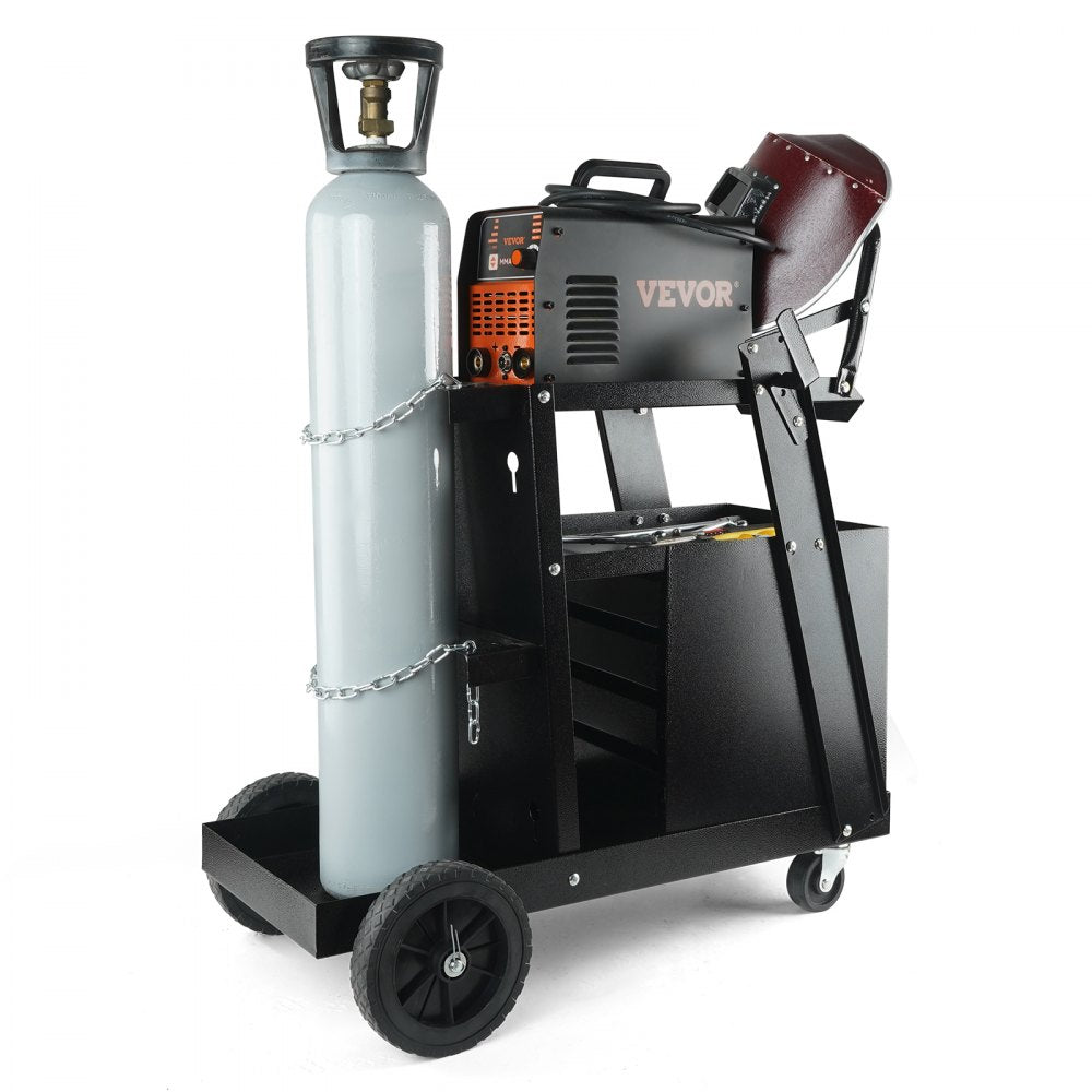 WT-78-A - Compact 2-Tier Welding Cart for Small Welders and Tools