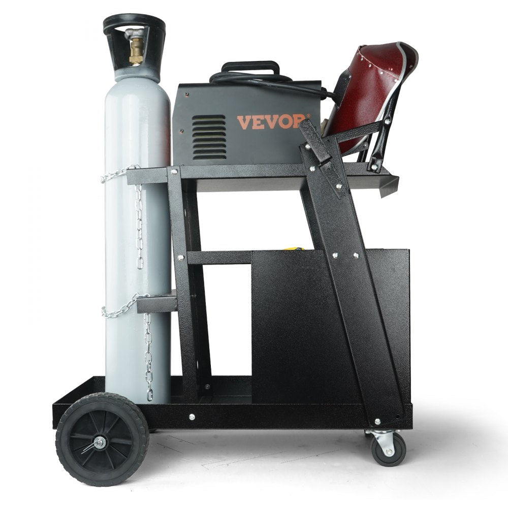 WT-78-A - Compact 2-Tier Welding Cart for Small Welders and Tools