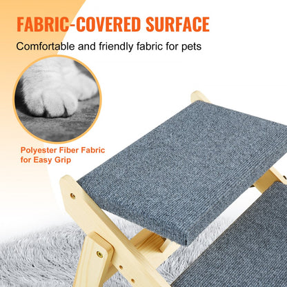 ZD-19-02 - VEVOR 2-in-1 Foldable Dog Stairs with Non-Slip Comfort