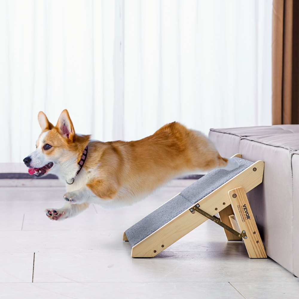 ZD-19-02 - VEVOR 2-in-1 Foldable Dog Stairs with Non-Slip Comfort