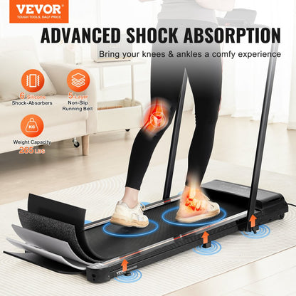 Q2F-3 - Compact Under Desk Treadmill with 5-Layer Non-Slip Belt
