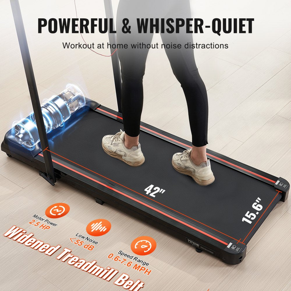 Q2F-3 - Compact Under Desk Treadmill with 5-Layer Non-Slip Belt