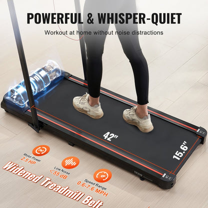 Q2F-3 - Compact Under Desk Treadmill with 5-Layer Non-Slip Belt