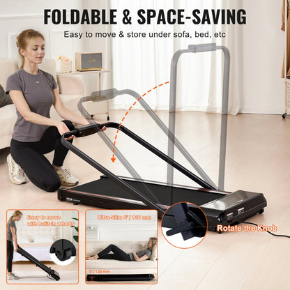 Q2F-3 - Compact Under Desk Treadmill with 5-Layer Non-Slip Belt