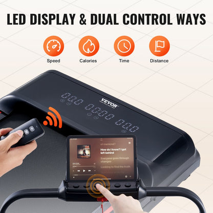 Q2F-3 - Compact Under Desk Treadmill with 5-Layer Non-Slip Belt