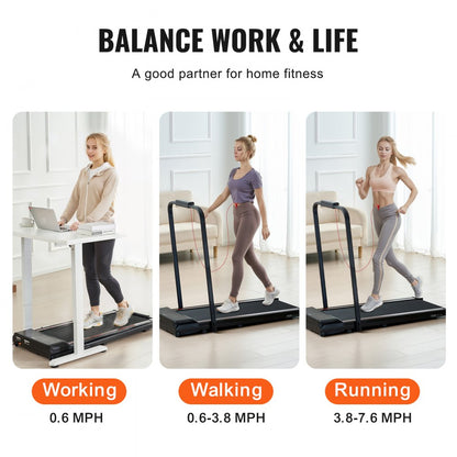 Q2F-3 - Compact Under Desk Treadmill with 5-Layer Non-Slip Belt