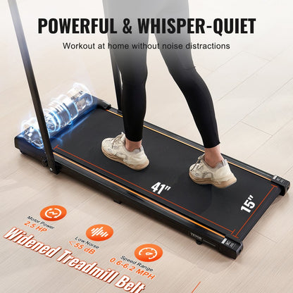 S7F - 15"x41" Under Desk Treadmill with Shock Absorbers and Quiet Motor