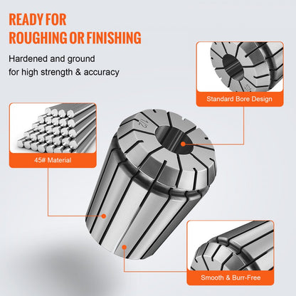 ERJTER3225 - 25-Piece ER32 Collet Set, 1/16"-13/16" Range