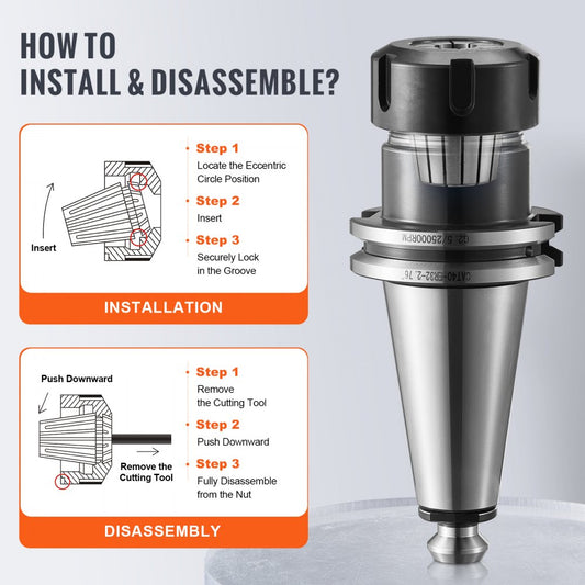 ERJTER3225 - 25-Piece ER32 Collet Set, 1/16"-13/16" Range