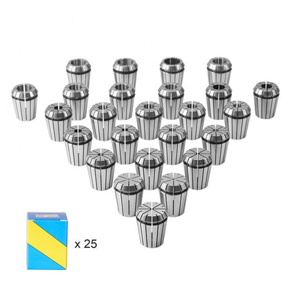 ERJTER3225 - 25-Piece ER32 Collet Set, 1/16"-13/16" Range