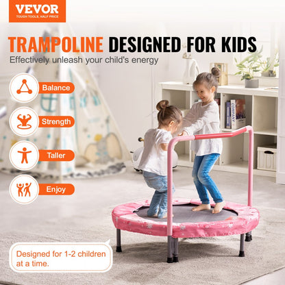 TX-B6232B-36in+I - Foldable 36" Kid's Trampoline with Colorful Jumping Mat
