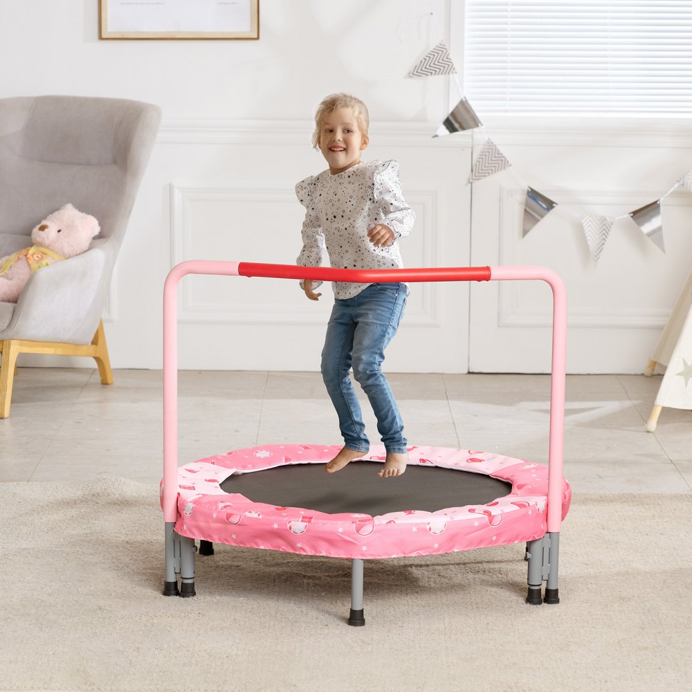TX-B6232B-36in+I - Foldable 36" Kid's Trampoline with Colorful Jumping Mat